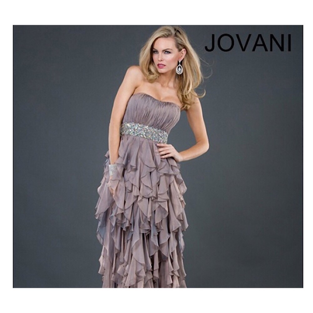 Jovani 1300 ruffle dress size 8